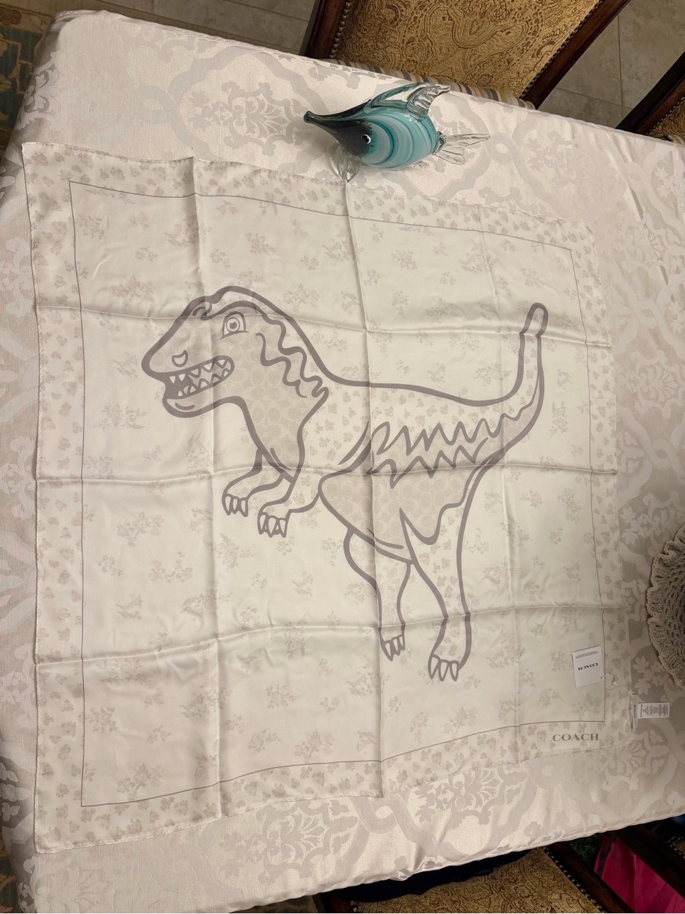 NWT Coach REXY 100% Silk Scarf
